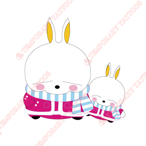 Rabbit Customize Temporary Tattoos Stickers NO.8960